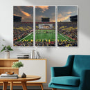 University of Michigan Wolverines Print Canvas, Football