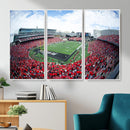 Cincinnati Bearcats Football Team Print - Nippert Stadium Wall Art Canvas Print