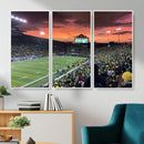 Eugene Autzen Stadium Canvas Wall Art Print – Sunset Over