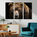 Grizzly Brown Bear Canvas Wall Art, Wildlife Animal Canvas