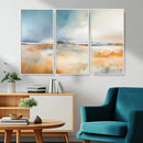 Abstract Landscape Wall Art Canvas Print - Warm Tones of