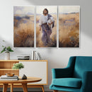 Jesus the Good Shepherd Wall Art Canvas Print - Lost Lamb