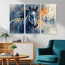 Abstract Blue Horse Wall Art Print Canvas | Horse Wall Art by MyGreatCanvas | Canvas Wall Art Prints | Photo Prints & Wall Decor