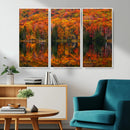 Fall Foliage Wall Art - Autumn Reflection Canvas Print,