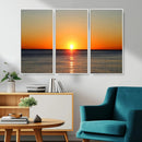 Golden Horizon Sunset Over Ocean Wall Art Canvas Print – by MyGreatCanvas | Canvas Wall Art Prints | Photo Prints & Wall Decor