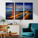 Large Wall Art San Francisco Canvas Print - Wonderful Golden