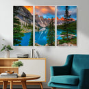 Canadian Rockies Moraine Lake Wall Art Canvas Print, Pine