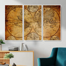 Vintage World Map Canvas Print – Antique Push Pin Travel by MyGreatCanvas | Canvas Wall Art Prints | Photo Prints & Wall Decor