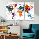 World Map Canvas Print – Framed Travel Map Wall Art for by MyGreatCanvas | Canvas Wall Art Prints | Photo Prints & Wall Decor