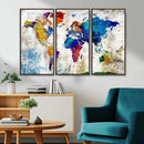 World Map Canvas Print – Framed Travel Map Wall Art for by MyGreatCanvas | Canvas Wall Art Prints | Photo Prints & Wall Decor