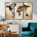 World Map Canvas Print – Detailed Map of the World Wall Art by MyGreatCanvas | Canvas Wall Art Prints | Photo Prints & Wall Decor