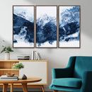 Abstract Blue Mountain Canvas Wall Art – Modern Triptych by MyGreatCanvas | Canvas Wall Art Prints | Photo Prints & Wall Decor