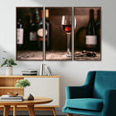 Red Wine and Bottle Canvas Print by MyGreatCanvas | Canvas Wall Art Prints | Photo Prints & Wall Decor