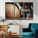 Wine and Barrel Wall Art Canvas Print by MyGreatCanvas | Canvas Wall Art Prints | Photo Prints & Wall Decor