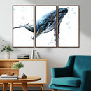 Watercolor Whale Wall Art Canvas Print by MyGreatCanvas | Canvas Wall Art Prints | Photo Prints & Wall Decor