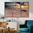 Sunset on Ocean Wall Art Canvas Print by MyGreatCanvas | Canvas Wall Art Prints | Photo Prints & Wall Decor