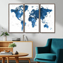 World Map Canvas Print – Framed Detailed Map of the World by MyGreatCanvas | Canvas Wall Art Prints | Photo Prints & Wall Decor