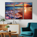 Colorful Coastal Sunset on the Beach Canvas Print, Ocean