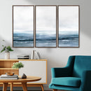 Blue Ocean Abstract Artwork Wall Art Canvas Print