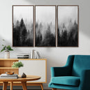 Fogy Forest Canvas Wall Art Print - Mountain Wall Art with