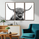 Scottish Highland Cow Cattle Art Print Wall Art Canvas Print by MyGreatCanvas | Canvas Wall Art Prints | Photo Prints & Wall Decor