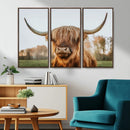 Highland Cow Animal Scottish Cattle Art Print Farmhouse Wall