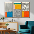 Canvas Print Wall Art Abstract Illustrs Art Boho, Framed