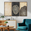 Tree Rings Canvas Wall Art Print – Minimalist Natural