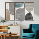 Canvas Print Wall Art Abstract Art Boho, Framed Boho Decor