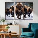 Buffalo Wall Art Canvas Print, American Bison Herd Wall Art by MyGreatCanvas | Canvas Wall Art Prints | Photo Prints & Wall Decor