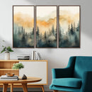 Abstract Forest Print - Mountain Wall Art | Autumn Landscape
