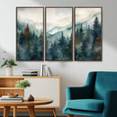 Serenity Forest Wall Art Canvas | Foggy Mountain Landscape