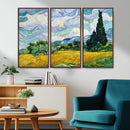 Wheatfield With Cypresses By Van Gogh Painting Wall Art