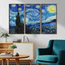 Vincent Van Gogh The Starry Night Abstract Wall Art Canvas