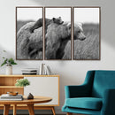 Bear and Cub Wall Art Canvas | 399 Bear Cub