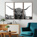 Longhorn Canvas Print, Bighorn Cow Wall Art Canvas Print