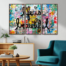 Life Beautiful Art Print - Banksy Graffiti Wall Art Canvas by MyGreatCanvas | Canvas Wall Art Prints | Photo Prints & Wall Decor
