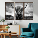 Scottish Cow Wall Art Canvas Print | Longhorn Wall Art | by MyGreatCanvas | Canvas Wall Art Prints | Photo Prints & Wall Decor