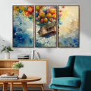 UP-Inspired Floating House with Balloons Canvas Art –