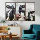 Vintage Baby and Mom Cattle Wall Art Canvas Print by MyGreatCanvas | Canvas Wall Art Prints | Photo Prints & Wall Decor
