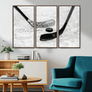 Winter Ice Hockey Sport Canvas Wall Art Print - Hockey Wall by MyGreatCanvas | Canvas Wall Art Prints | Photo Prints & Wall Decor