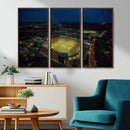 Michigan Stadium Night Game Wall Art – Sports Arena Aerial by MyGreatCanvas | Canvas Wall Art Prints | Photo Prints & Wall Decor