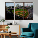 Chicago Cubs Baseball Team Print - Wrigley Field Stadium