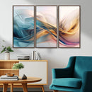 Abstract Flowing Colors Wall Art Canvas Print