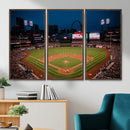 St. Louis Cardinals Baseball Team Print - Busch Stadium Wall