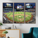 Citi Field Wall Art Print | 3-Panel New York Mets Baseball