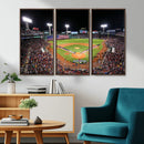 Fenway Park Wall Art Canvas Print | Large Baseball Stadium