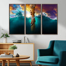 God Hand Wall Art Canvas Print