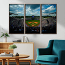 3-Panel Kauffman Stadium Wall Art Print | Large Kansas City