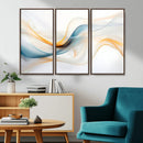Decorative Turquoise Abstract Wave Wall Art Canvas Print by MyGreatCanvas | Canvas Wall Art Prints | Photo Prints & Wall Decor